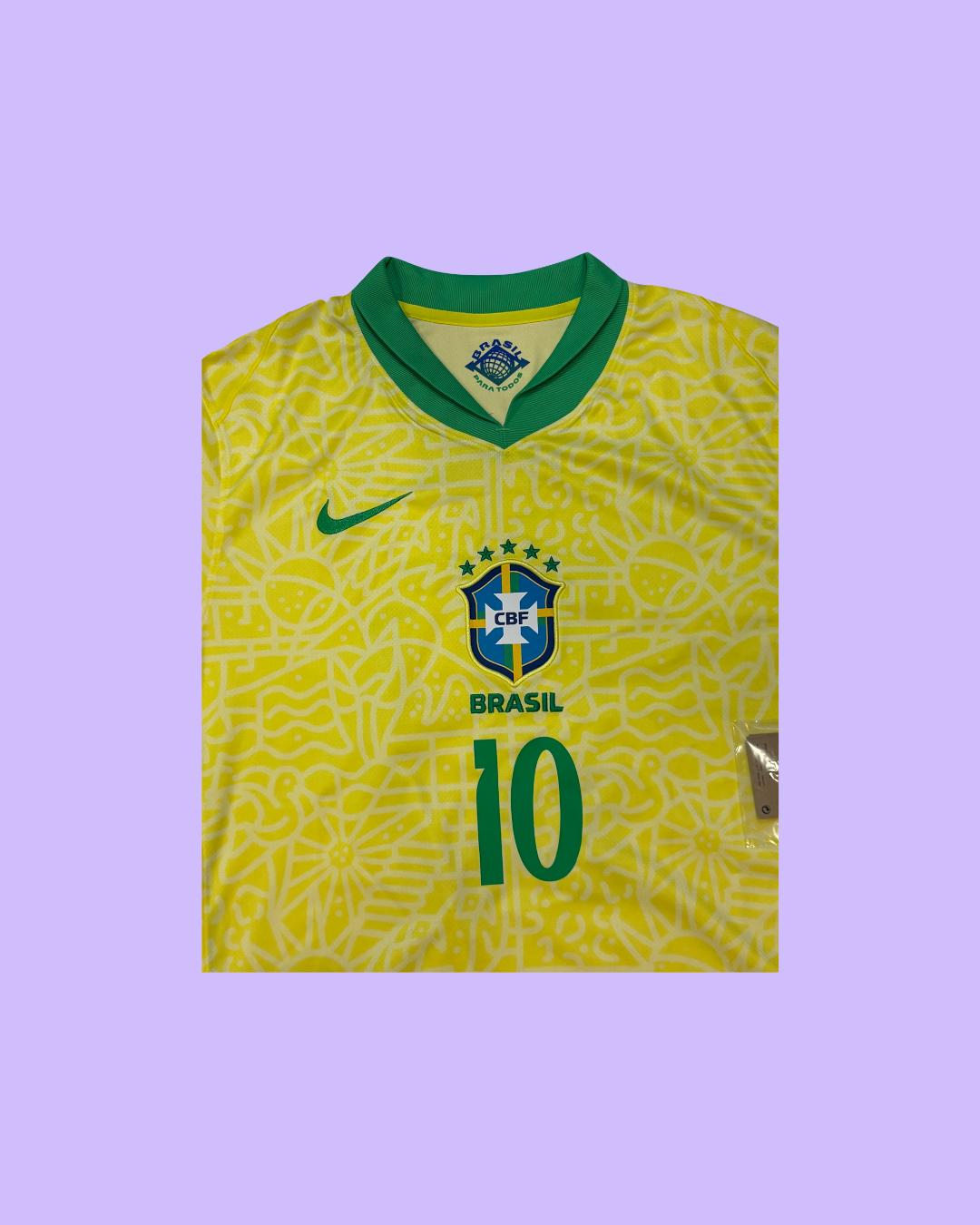 Brazil NT 2024/25 Nike with Neymar Jr 10 Nameset Football Jersey - Cult Fave Football Shirts