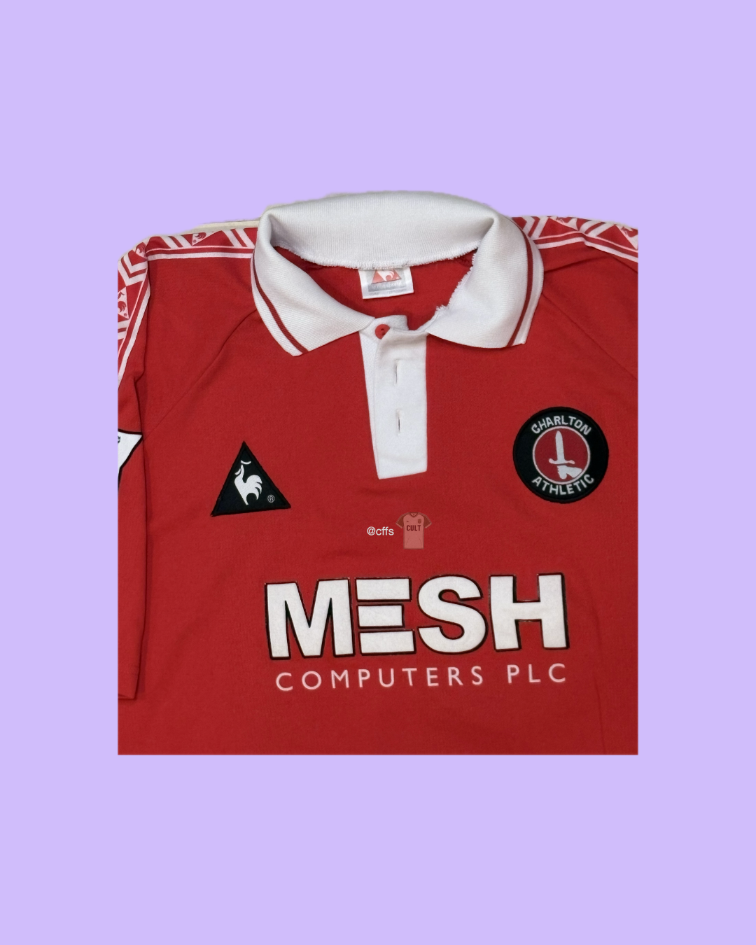 Charlton Athletic 1998-00 Le Coq Sportif with Scott Parker 27 Nameset Football Jersey