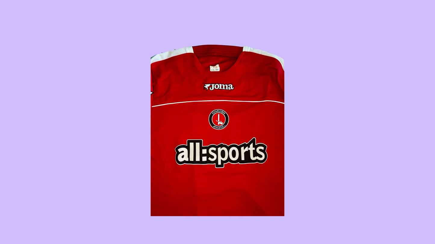 Charlton Athletic FC 2003/04 Joma with Paolo Di Canio 11 Nameset Vintage Football Jersey - Cult Fave Football Shirts