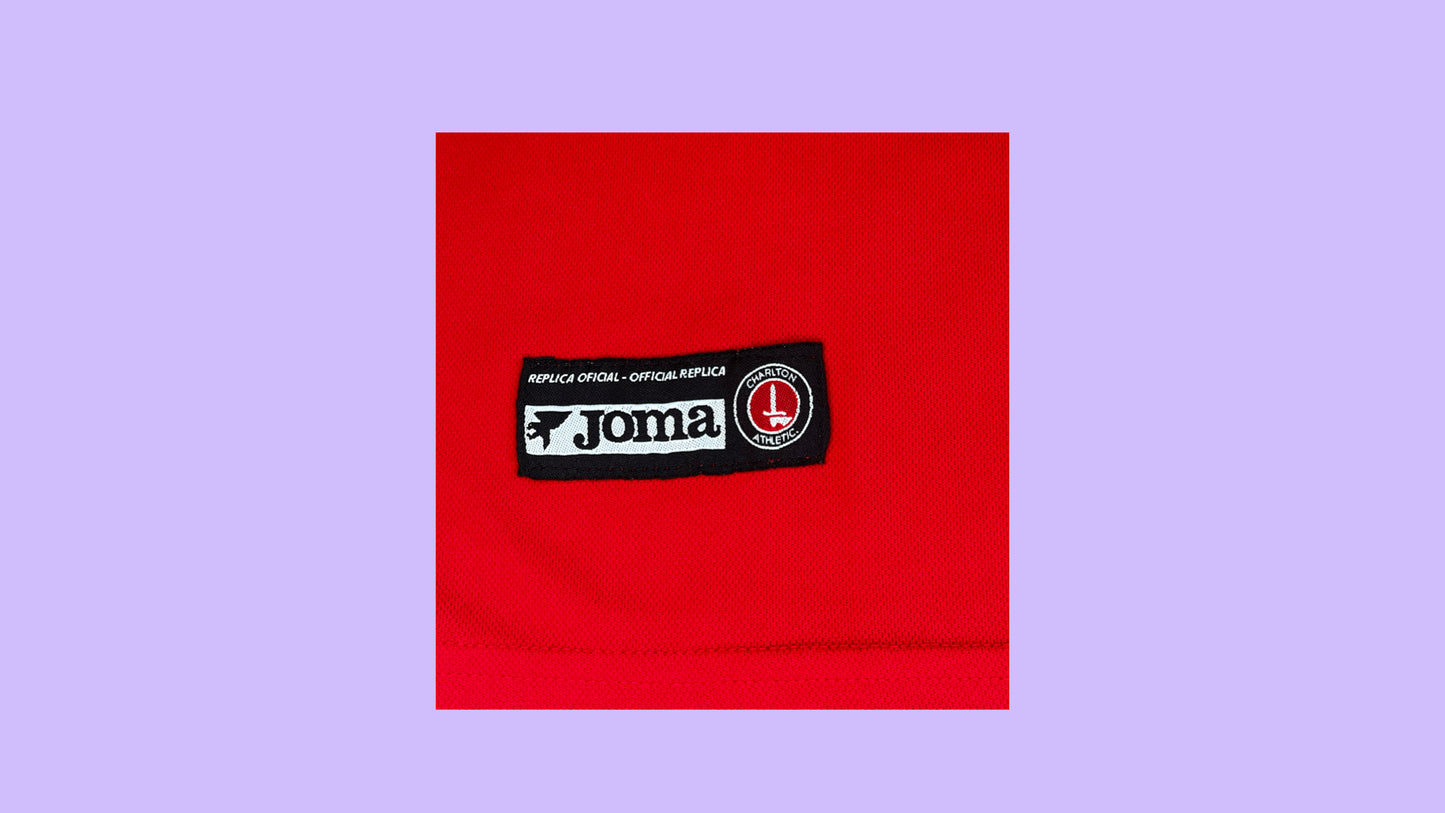 Charlton Athletic FC 2003/04 Joma with Paolo Di Canio 11 Nameset Vintage Football Jersey - Cult Fave Football Shirts