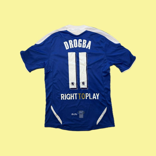 Chelsea 2011/12 Adidas with Didier Drogba 11 Nameset Vintage Football Jersey - Cult Fave Football Shirts