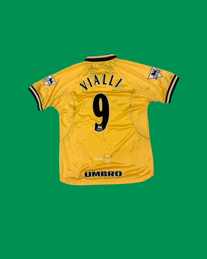 Chelsea FC 1998/99 Umbro with Gianluca Vialli 9 Nameset Football Jersey