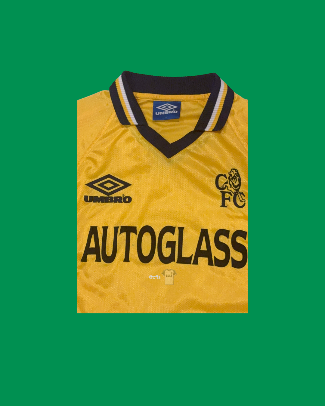 Chelsea FC 1998/99 Umbro with Gianluca Vialli 9 Nameset Football Jersey