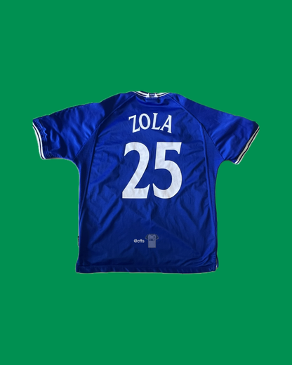 Chelsea FC 1999/2001 Umbro with Gianfranco Zola 25 Nameset Football Jersey - Cult Fave Football Shirts