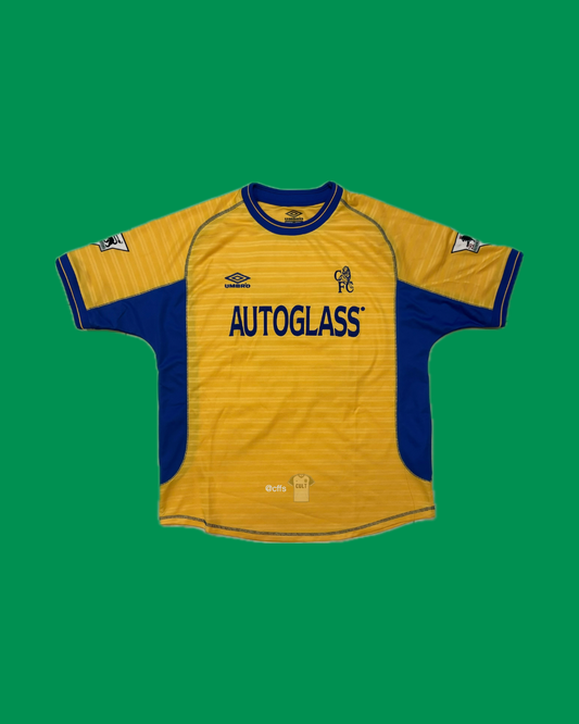 Chelsea FC 2000/01 Away with Gianfranco Zola 25 Nameset Football Jersey - Cult Fave Football Shirts