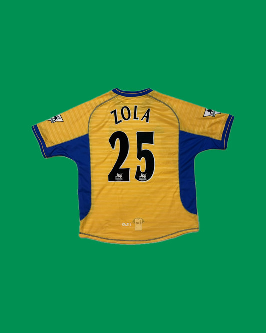 Chelsea FC 2000/01 Away with Gianfranco Zola 25 Nameset Football Jersey - Cult Fave Football Shirts