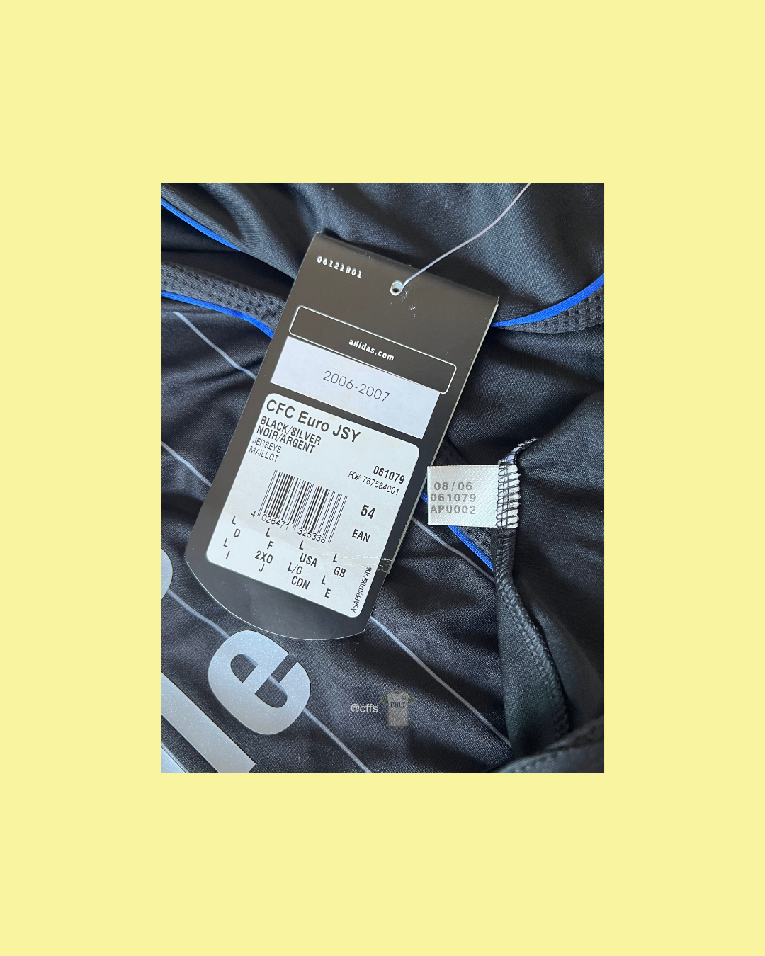 Chelsea FC 2006/07 Adidas with Didier Drogba 11 Nameset Football Jersey