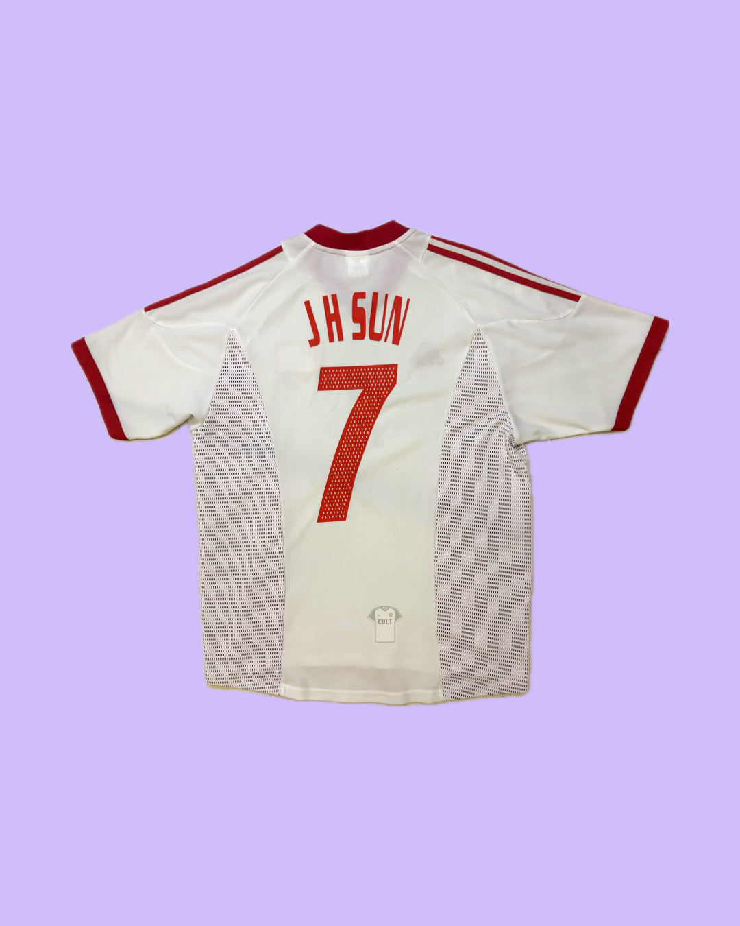 China NT 2002 Adidas with Sun Ji Hai 7 Nameset Football Jersey - Cult Fave Football Shirts