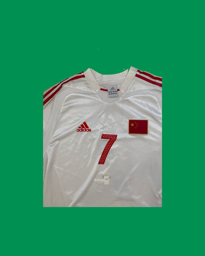 China NT 2004/06 Adidas with Sun Jihai 7 Nameset - Cult Fave Football Shirts
