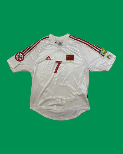 China NT 2004/06 Adidas with Sun Jihai 7 Nameset - Cult Fave Football Shirts