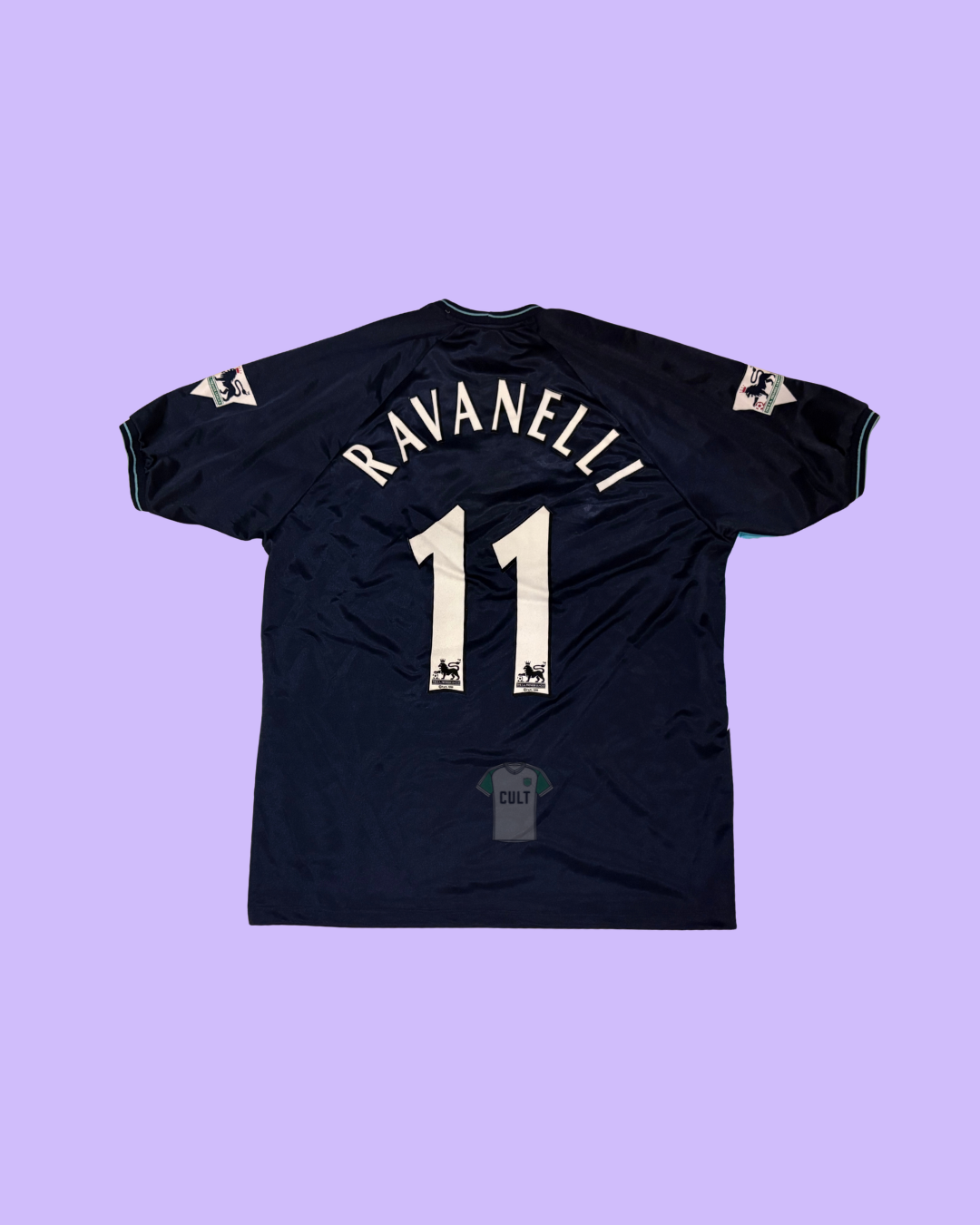 Derby County 2001/03 Errea with Fabrizio Ravanelli 11 Nameset Football Jersey