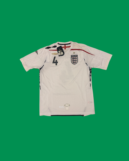England NT 2007/09 Umbro with Steven Gerrard 4 Nameset Football Jersey