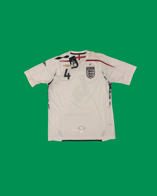England NT 2007/09 Umbro with Steven Gerrard 4 Nameset Football Jersey