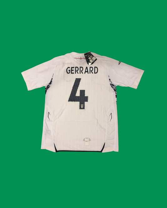 England NT 2007/09 Umbro with Steven Gerrard 4 Nameset Football Jersey