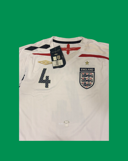 England NT 2007/09 Umbro with Steven Gerrard 4 Nameset Football Jersey