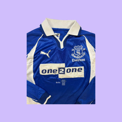 Everton 2000/02 Puma with David Weir 5 Nameset Vintage Football Jersey - Cult Fave Football Shirts