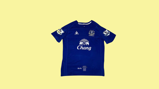 Everton 2010/11 Le Coq Sportif with Tim Cahill 17 Nameset Vintage Football Jersey