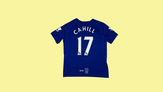 Everton 2010/11 Le Coq Sportif with Tim Cahill 17 Nameset Vintage Football Jersey - Cult Fave Football Shirts