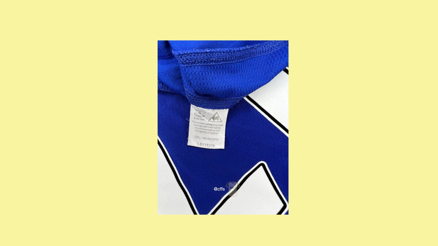 Everton 2010/11 Le Coq Sportif with Tim Cahill 17 Nameset Vintage Football Jersey - Cult Fave Football Shirts