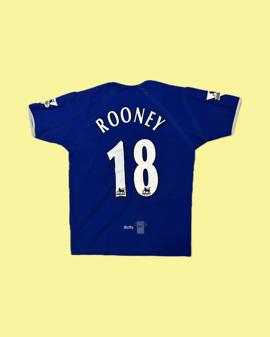 Everton FC 2003/04 Puma with Wayne Rooney 18 Nameset Football Jersey - Cult Fave Football Shirts