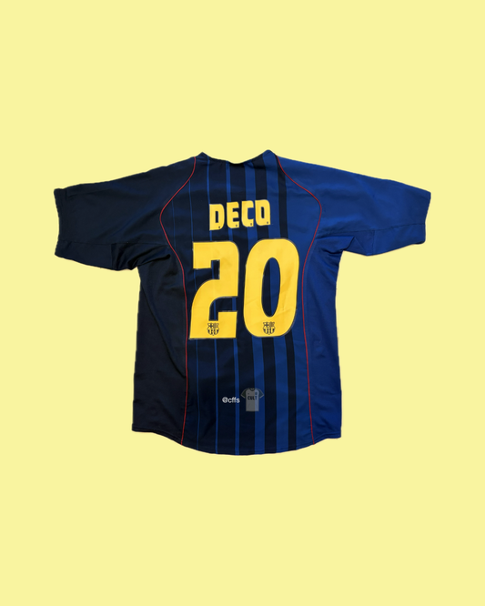FC Barcelona 2004/05 Nike with Deco 20 Nameset Football Jersey