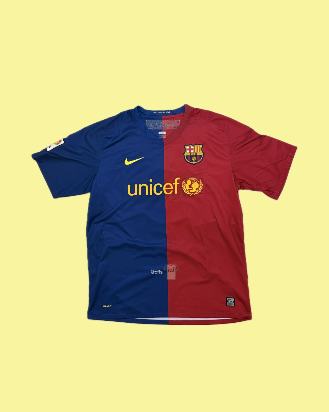 FC Barcelona 2008/09 Nike Home Jersey L with Lionel Messi 10