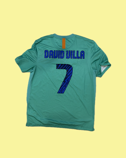FC Barcelona 2010/11 Nike with David Villa 7 Nameset Football Jersey - Cult Fave Football Shirts
