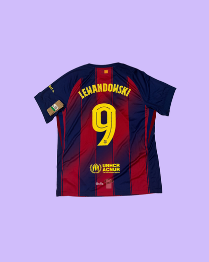 FC Barcelona 2025/26 Nike with Robert Lewandowski 9 Nameset