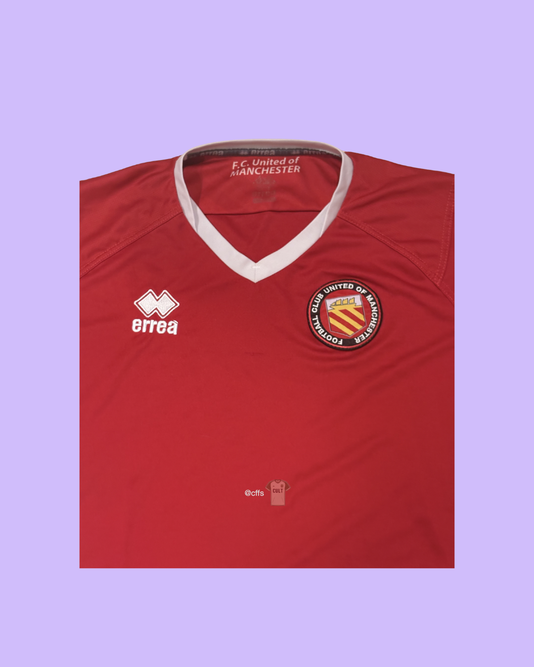 FC United of Manchester 2018/19 Errea Football Jersey