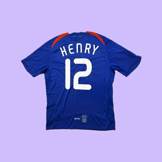 France NT 2008 Adidas with Thierry Henry 12 Nameset Adidas - Cult Fave Football Shirts