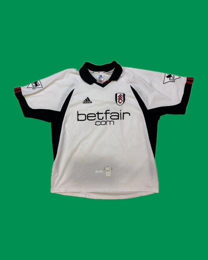 Fulham FC 2001-03 Adidas with Louis Saha 20 Nameset Football Jersey - Cult Fave Football Shirts