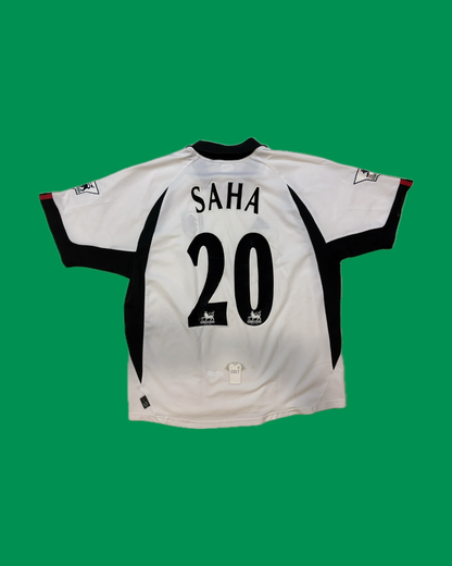 Fulham FC 2001-03 Adidas with Louis Saha 20 Nameset Football Jersey - Cult Fave Football Shirts