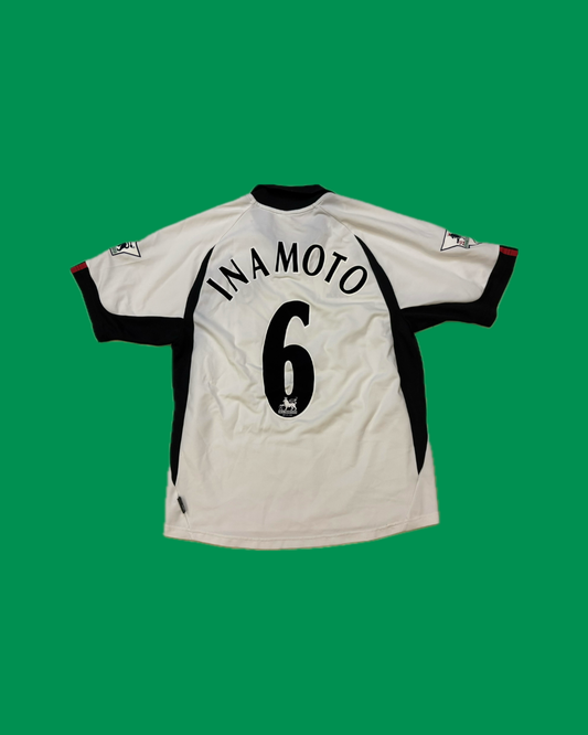 Fulham FC 2001/03 Adidas with Junichi Inamoto 6 Nameset Football Jersey
