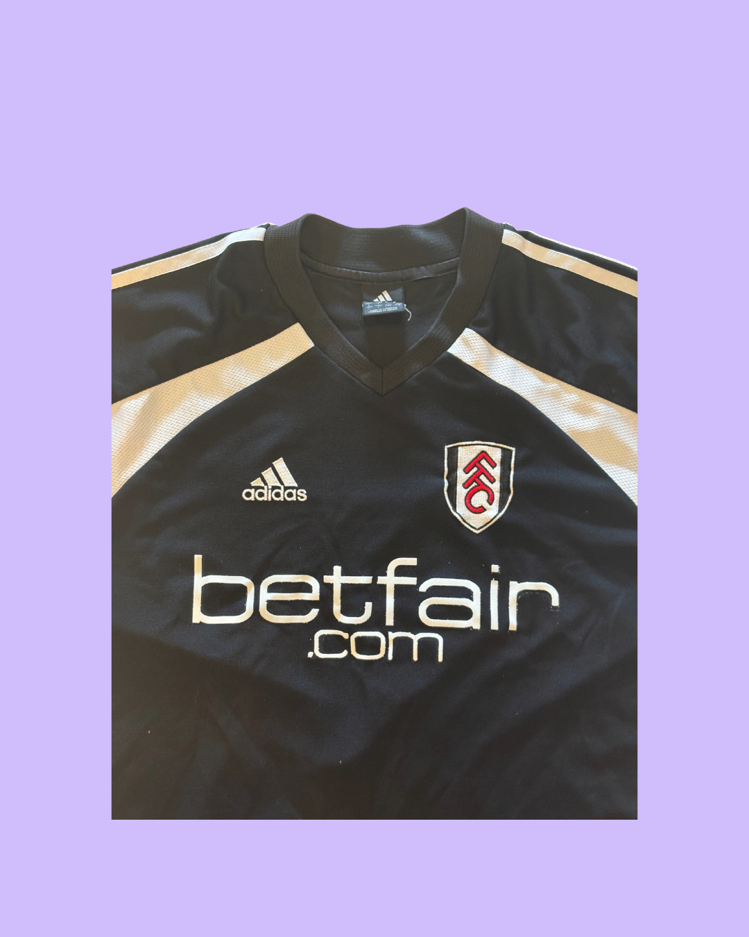Fulham FC 2002/03 Adidas with Junichi Inamoto 6 Nameset Football Jersey