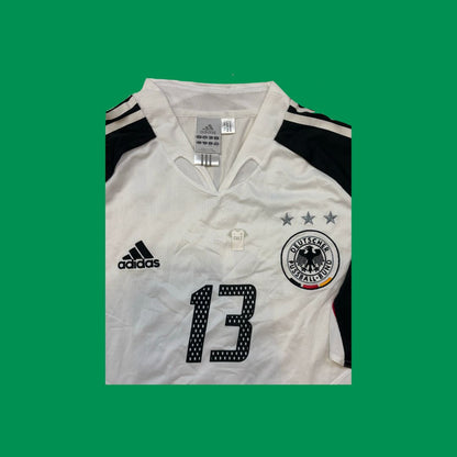 Germany NT 2004/06 Adidas with Michael Ballack 13 Nameset Vintage Football Jersey - Cult Fave Football Shirts