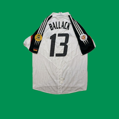 Germany NT 2004/06 Adidas with Michael Ballack 13 Nameset Vintage Football Jersey - Cult Fave Football Shirts