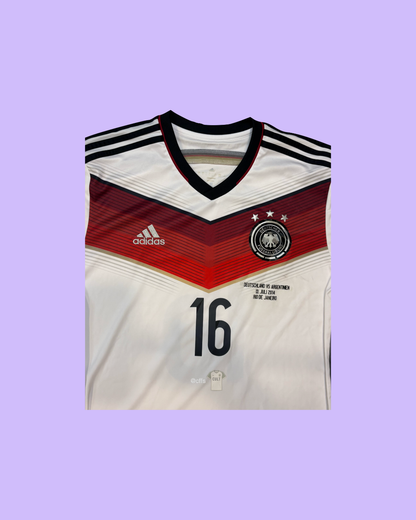 Germany NT 2014/16 Adidas Home Philip Lahm 16 Nameset Football Jersey - Cult Fave Football Shirts