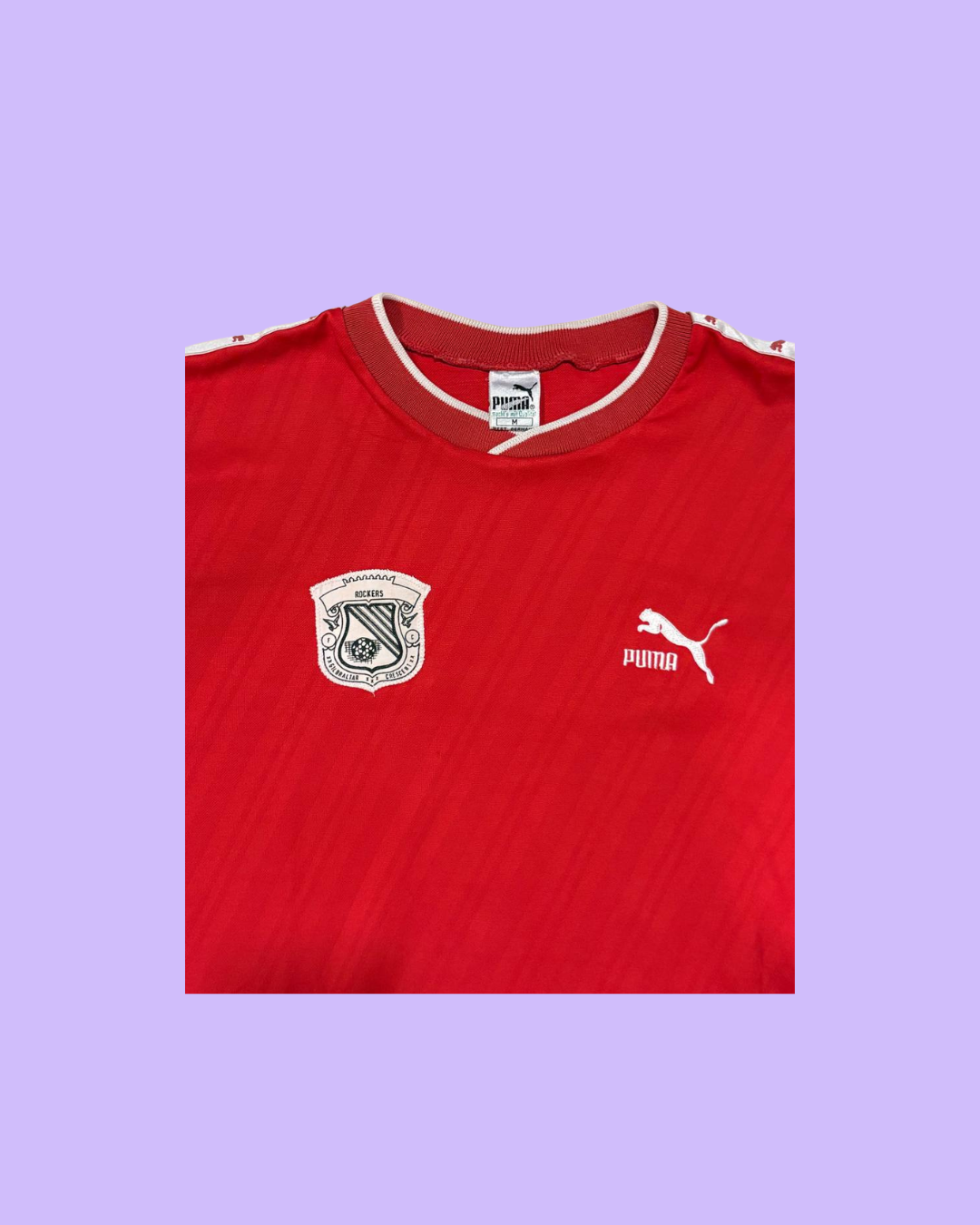 Gibraltar Crescent FC 1980s Puma with 17 Nameset Football Jersey