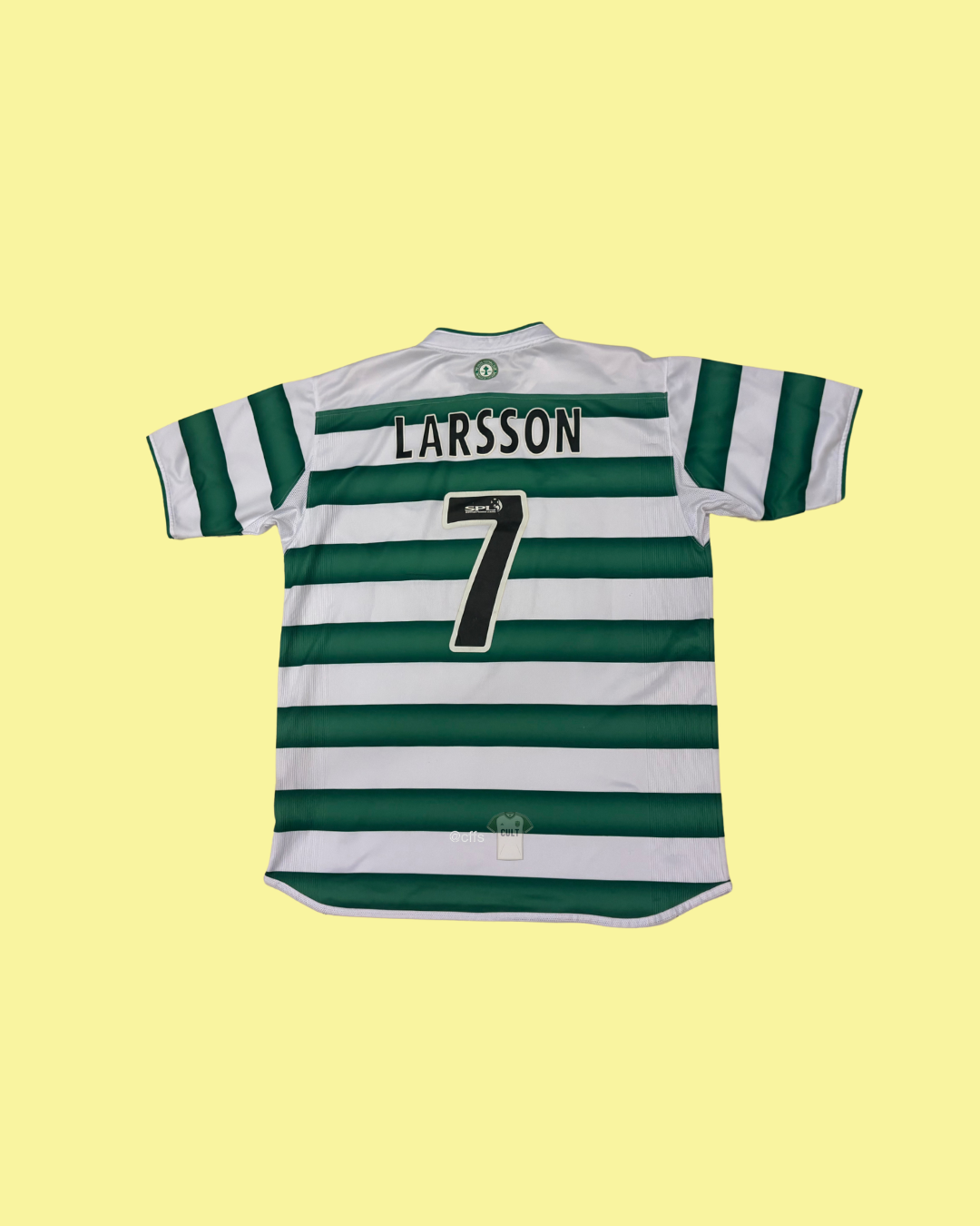Glasgow Celtic FC 2003/04 Umbro with Henrik Larsson 7 Nameset Football Jersey