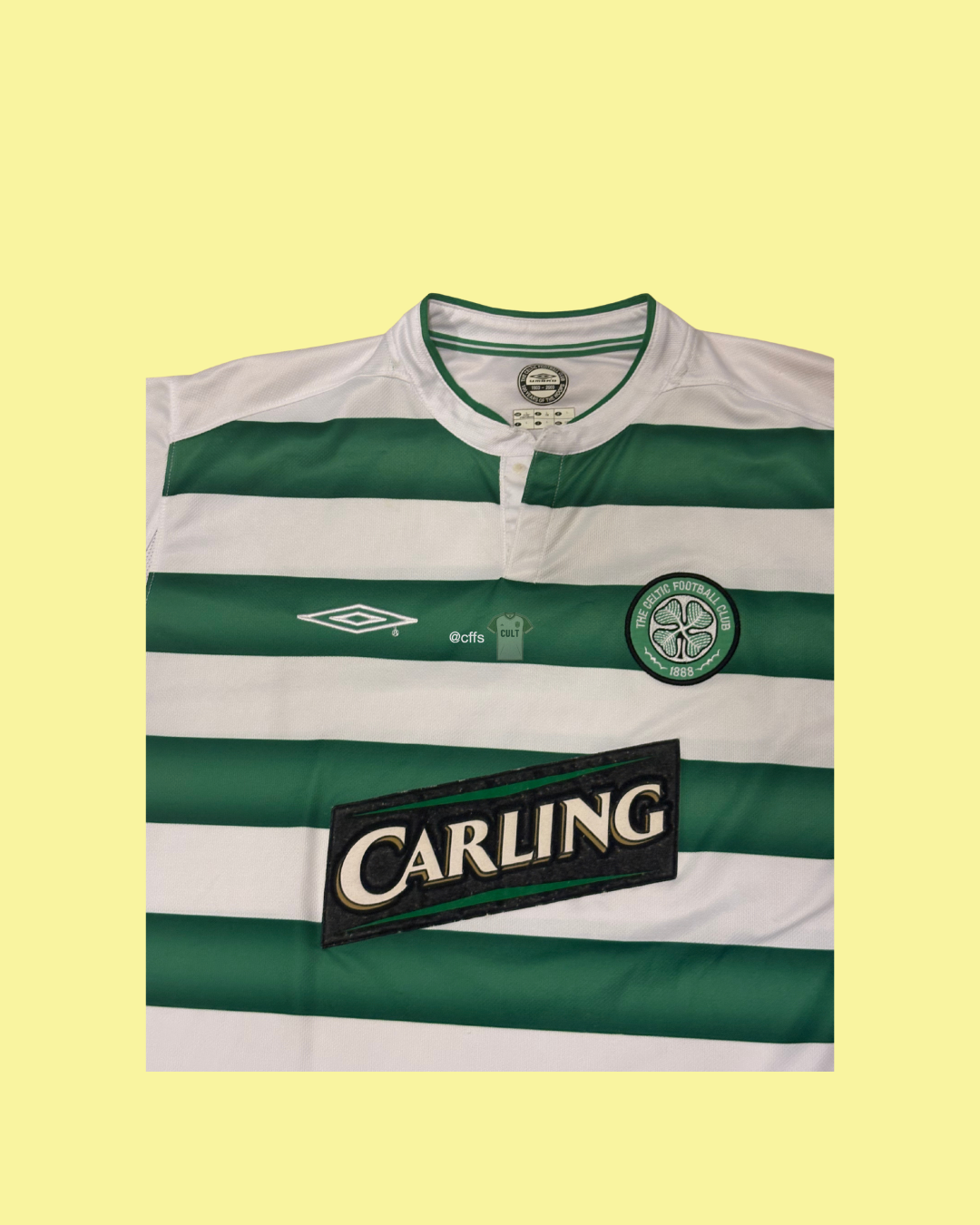 Glasgow Celtic FC 2003/04 Umbro with Henrik Larsson 7 Nameset Football Jersey