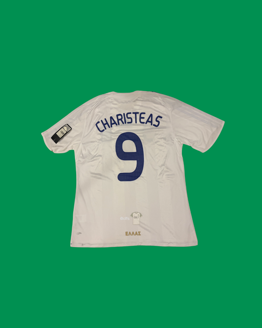 Greece NT 2008 Adidas with Angelos Charisteas 9 Nameset Football Jersey