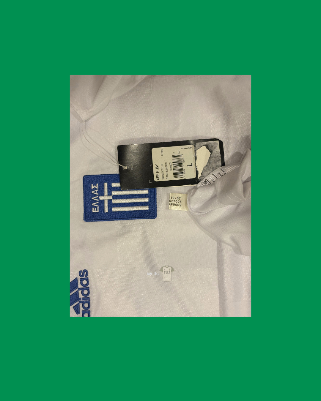 Greece NT 2008 Adidas with Angelos Charisteas 9 Nameset Football Jersey