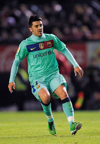 FC Barcelona 2010/11 Nike with David Villa 7 Nameset Football Jersey