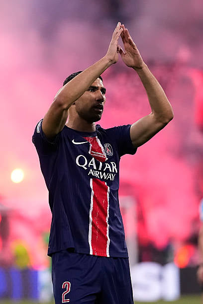 Paris Saint Germain 2024/25 Nike with Achraf Hakimi 2 Nameset Football Jersey