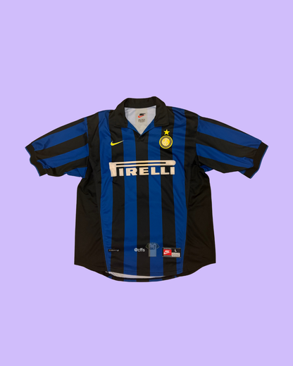 Inter Milan 1998/99 Nike with Roberto Baggio 10 Nameset Football Jersey