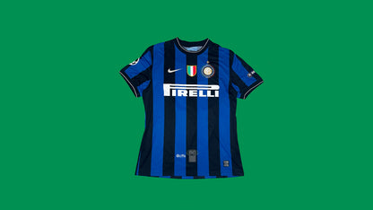 Inter Milan (Player Version) 2009/10 Nike with Diego Milito 22 Nameset Vintage Football Jersey - Cult Fave Football Shirts