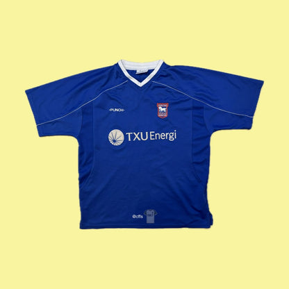 Ipswich Town 2001/02 Punch with Finidi George 33 (UEFA Cup) Nameset - Cult Fave Football Shirts