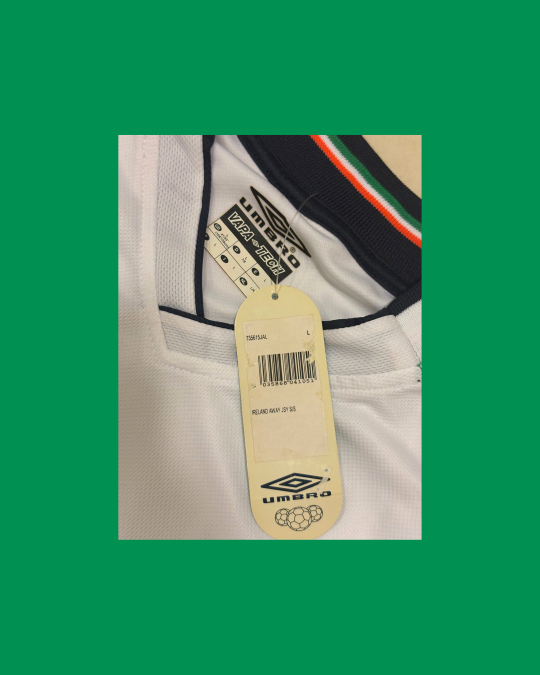 Ireland NT 2001/02 Umbro Football Jersey