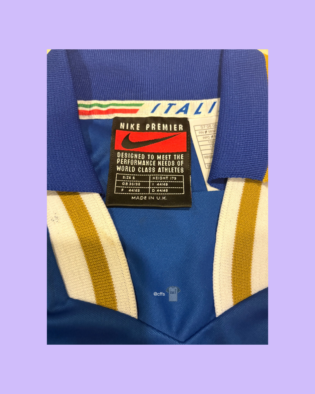 Italy NT 1996/97 Nike Football Jersey