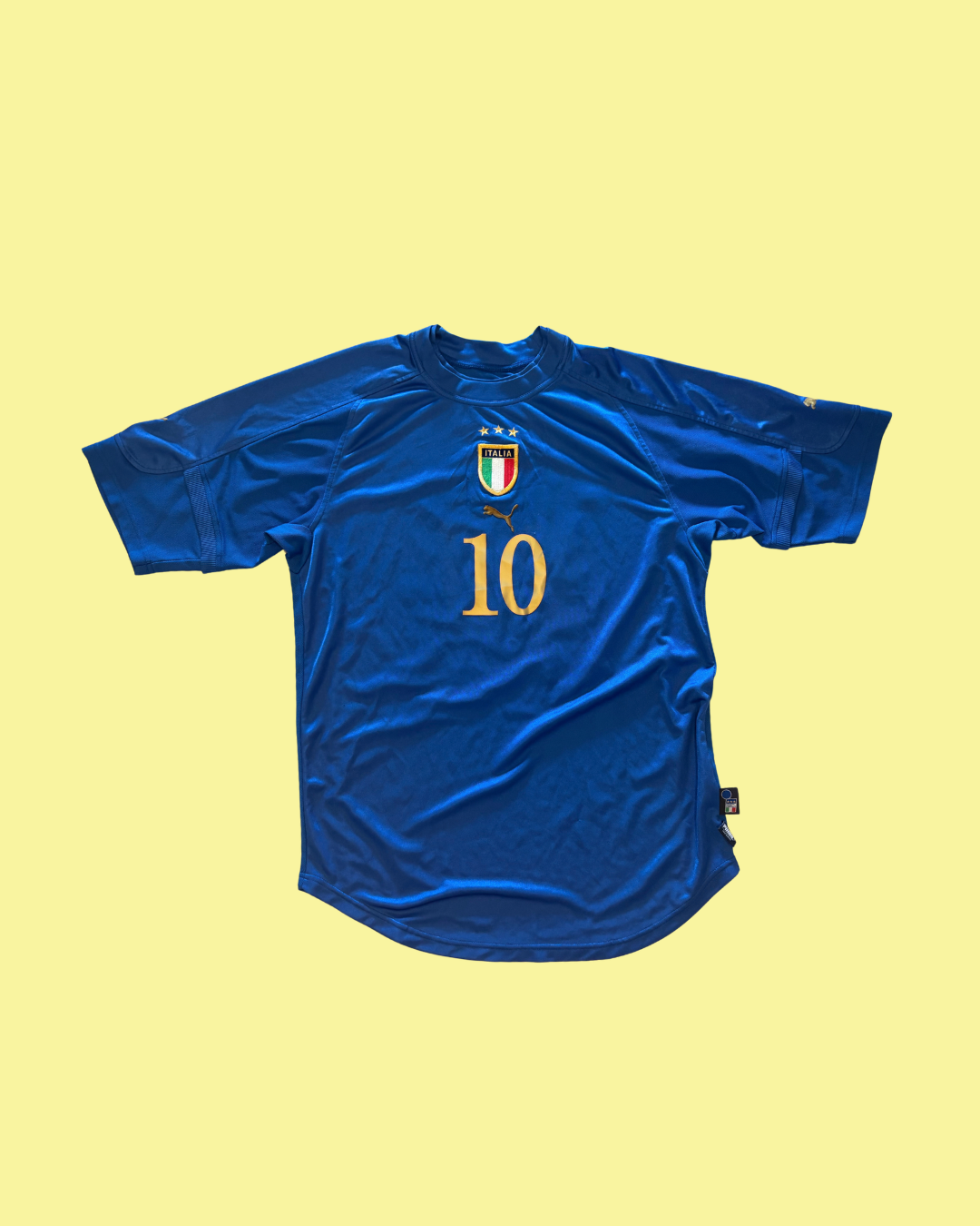 Italy NT 2003/04 Puma with Roberto Baggio 10 Nameset Football Jersey